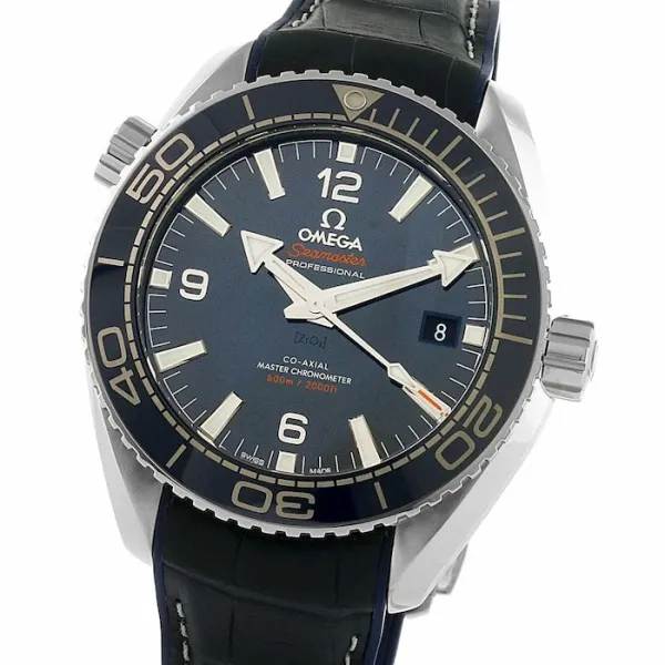 Omega Planet Ocean Men Automatic Blue Leather Watch O21533402003001