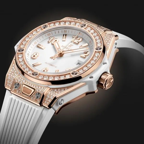 Hublot Big Bang Women Automatic White Rubber Watch 485.OE.2080.RW.1604