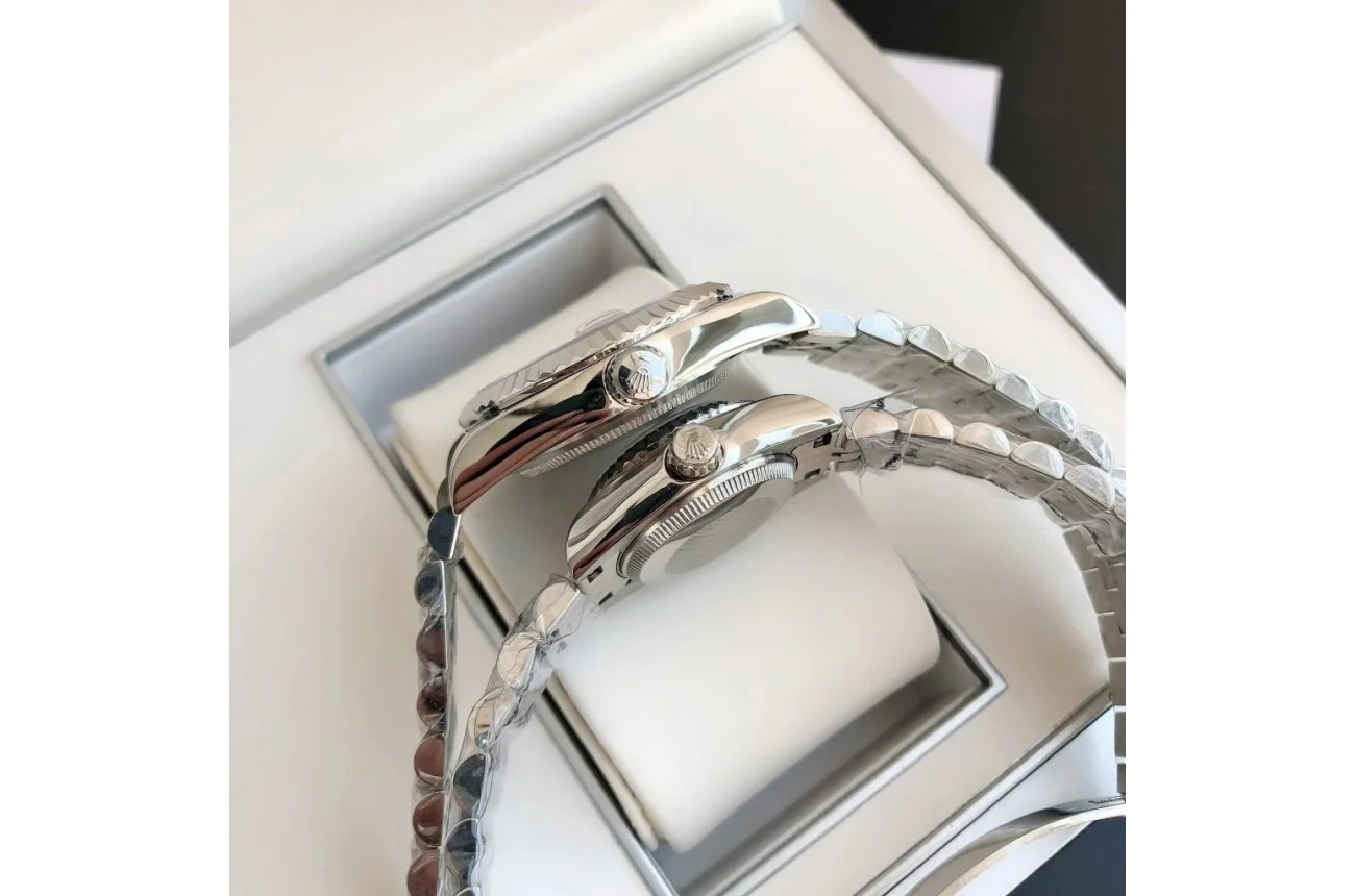 Couple Watches Rolex Datejust 36/28mm SS/SS Jub Pink/Dial