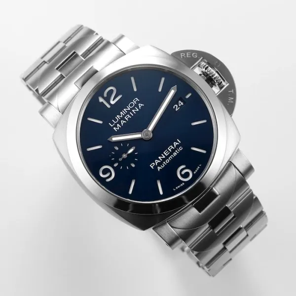 Panerai Luminor Men Automatic Blue Stainless Steel Watch PAM01316