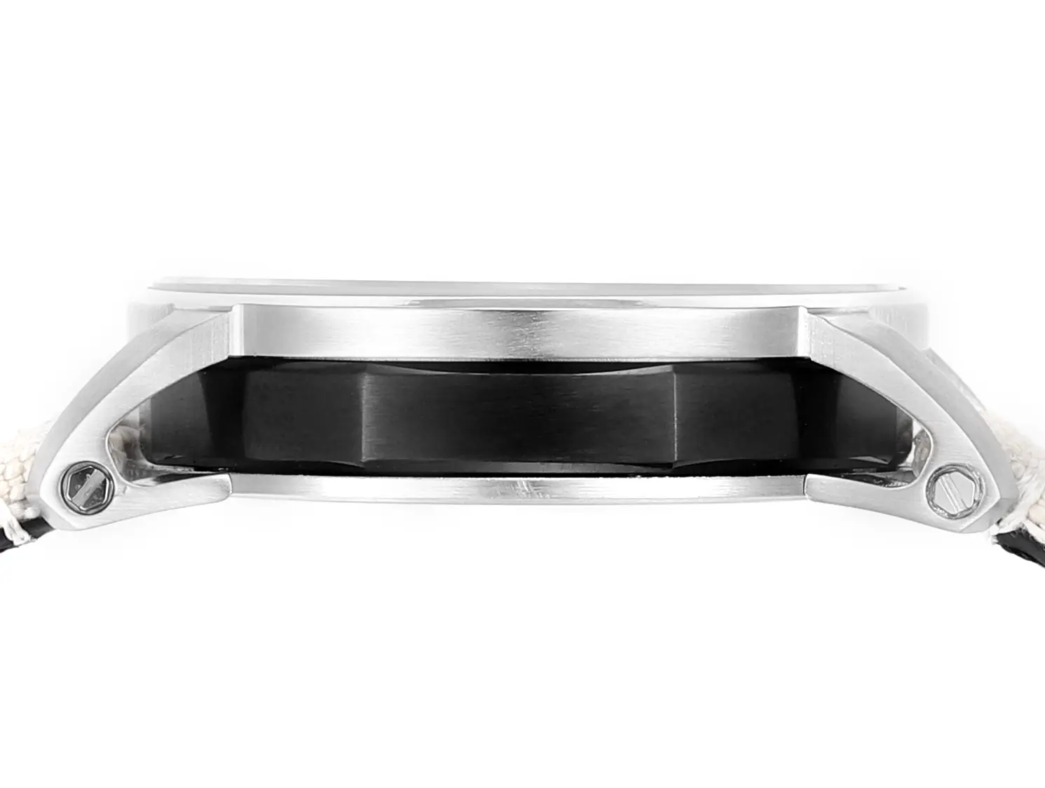 watch Audemars Piguet CODE 11.59 Stainless Steel Watch with Smoked Dial and Beige Fabric Strap, 41mm