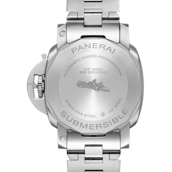 Panerai Submersible Men Automatic Blue Stainless Steel Watch PAM01068