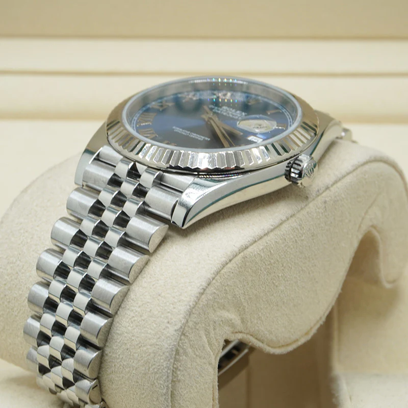 Rolex Datejust 41mm Blue Dial 126334 Jubilee Roman Dials