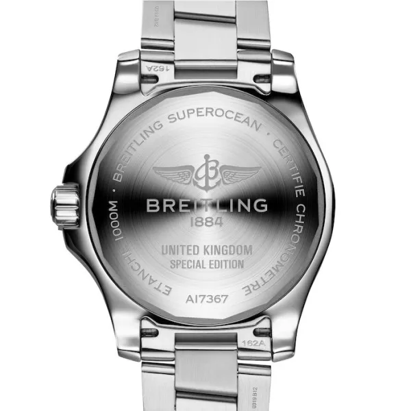 Breitling Superocean Men Automatic Black Stainless Steel Watch A173678A1B1A1