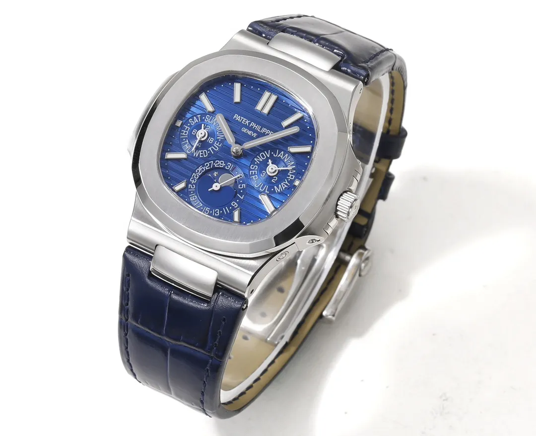 Patek Philippe Blue Nautilus Perpetual Watch
