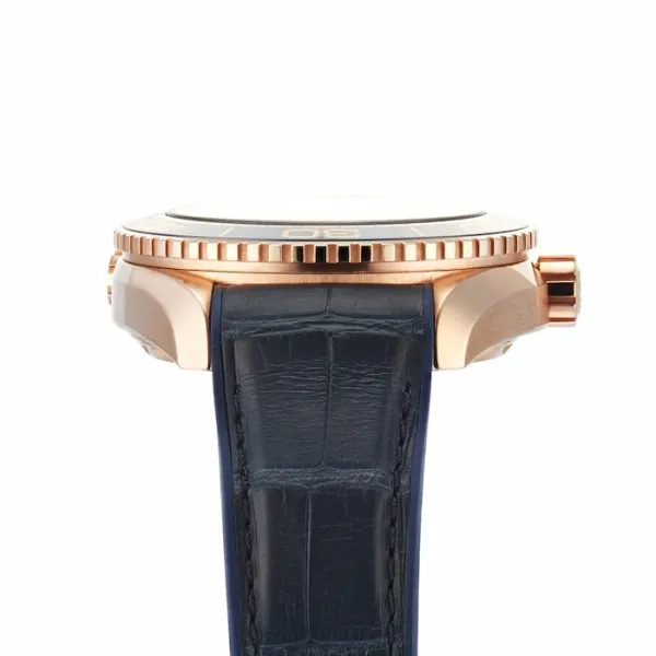 Omega Planet Ocean Men Automatic Blue Leather Watch O21563442103001