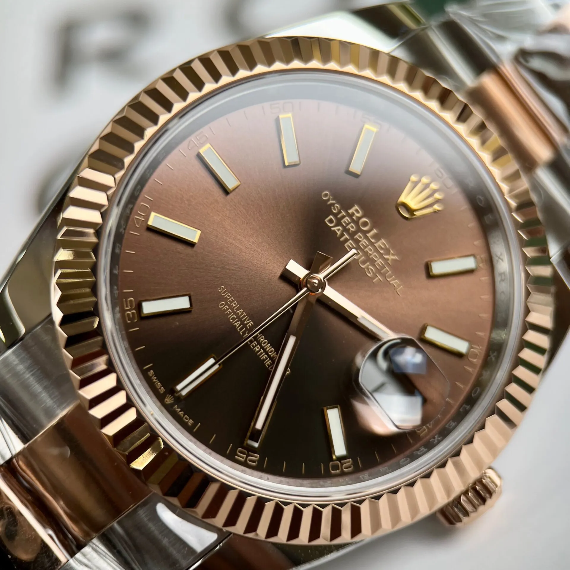 Superclone Rolex Datejust 41 mm Chocolate Dial 126331 Oyster
