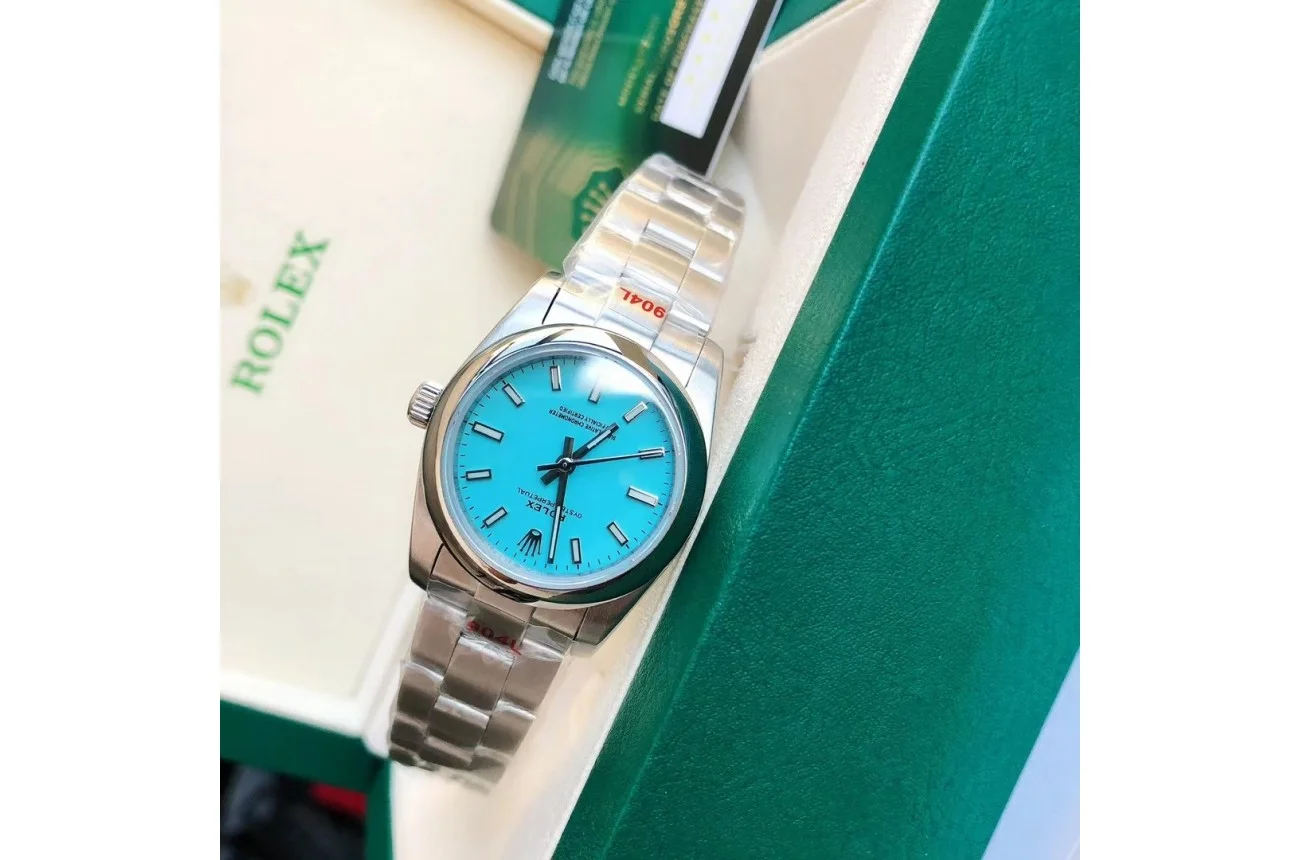 Couple Watches Rolex Oyster Perpetual 31/41mm SS/SS Tiffany Blue/Stk