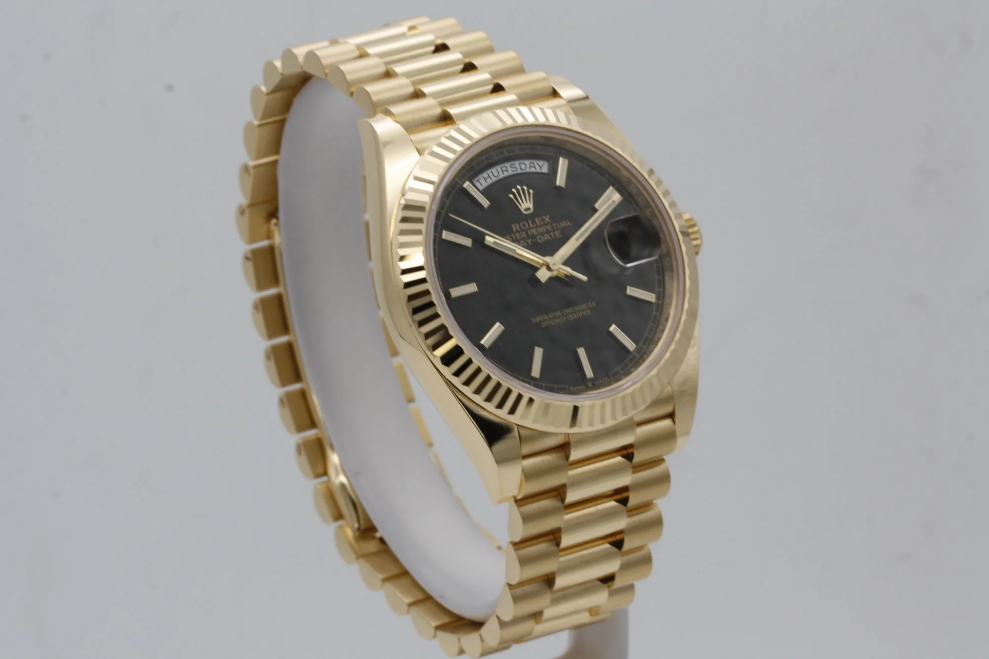 Superclone Rolex Day-Date 40 mm Black Dial 228238