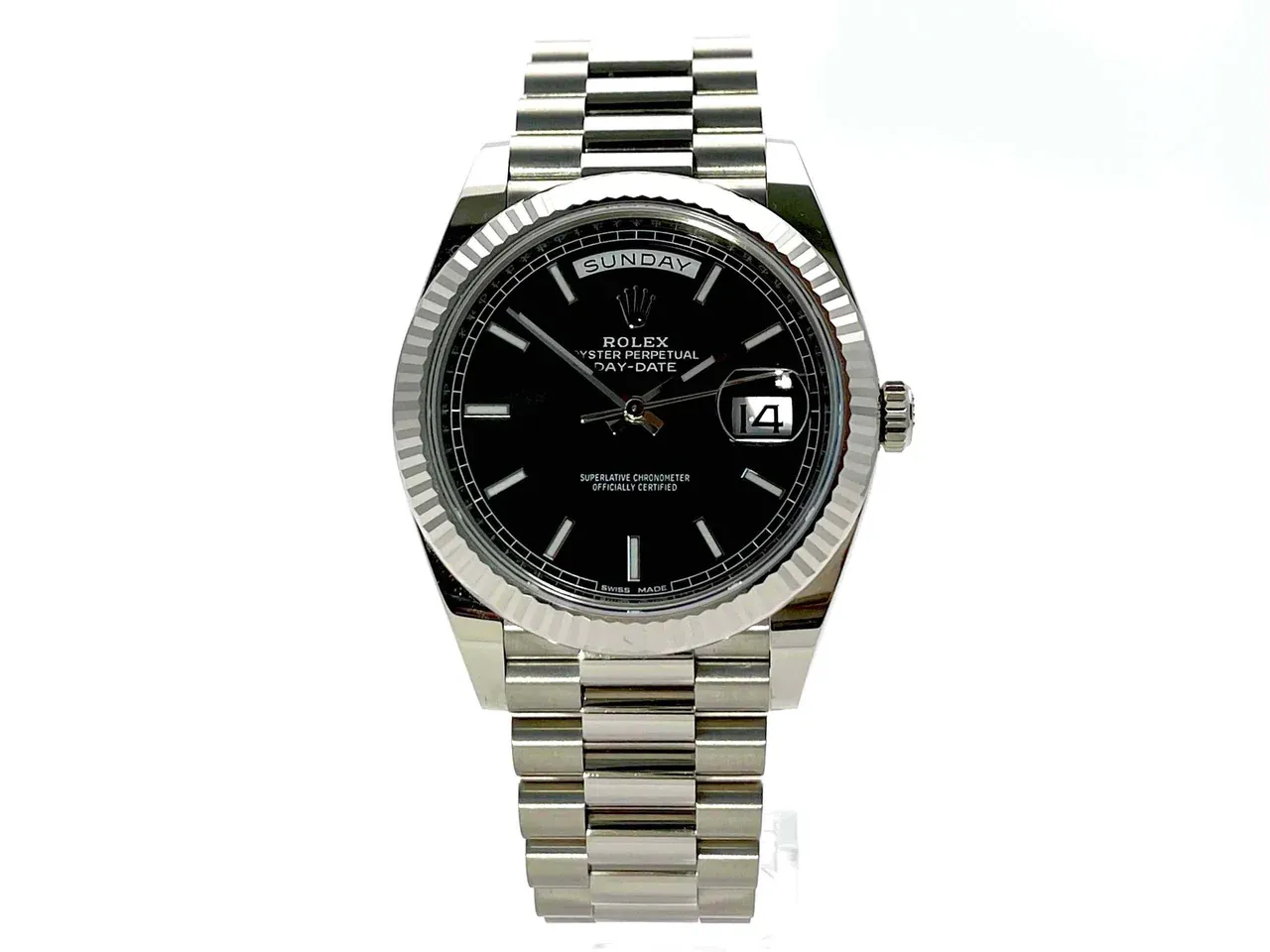 Superclone Rolex Day-Date 40mm Black Dial 228239