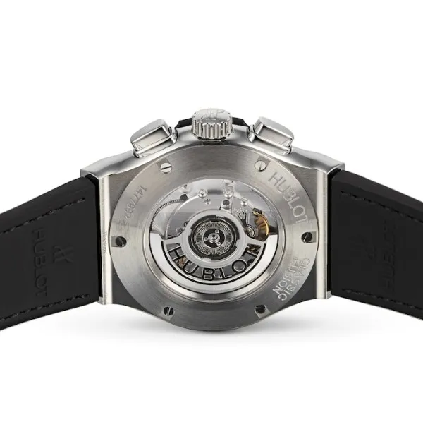 Hublot Classic Fusion Men Automatic Skeleton Leather Watch 525.NX.0170.LR