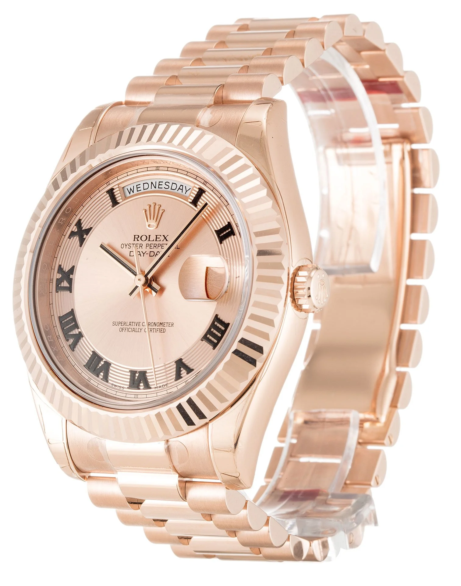 Rolex Day-Date II 40mm Rose Dial 218235