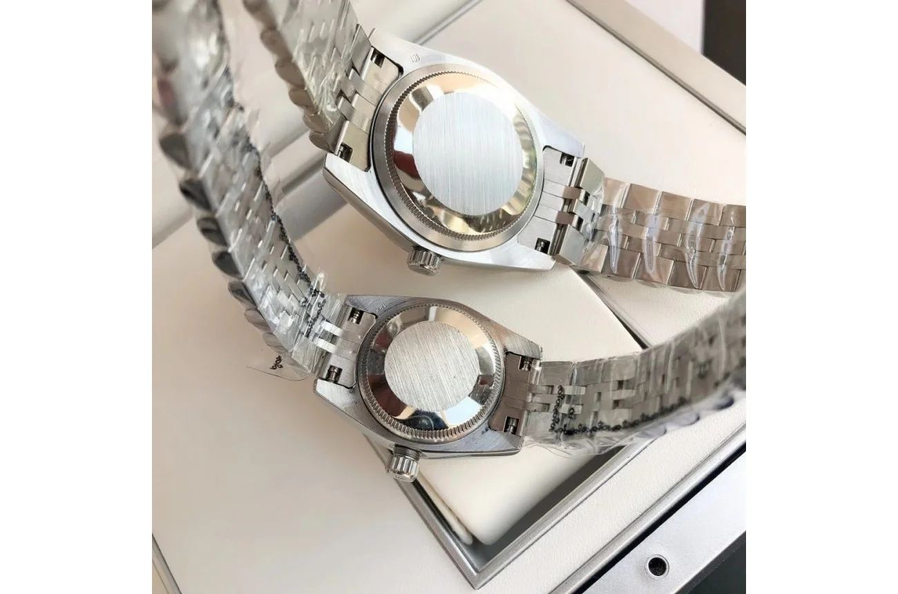 Couple Watches Rolex Datejust 36/28mm SS/SS Jub Blue/Dial