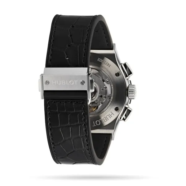 Hublot Classic Fusion Men Automatic Skeleton Leather Watch 525.NX.0170.LR