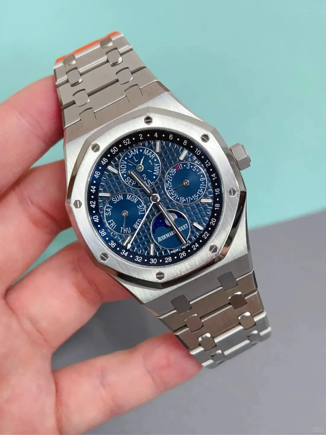 Audemars Piguet Royal Oak Perpetual Calendar Blue 26574ST.OO.1220ST.02