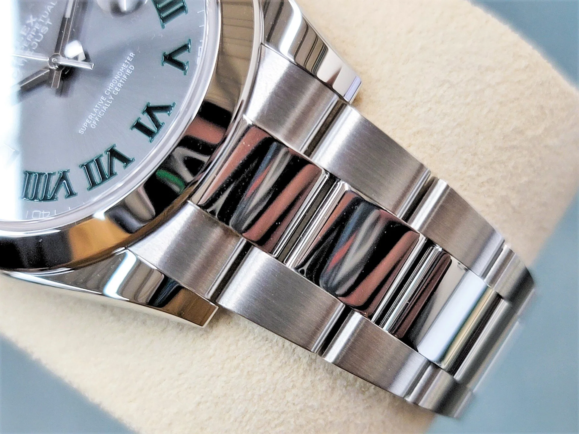 Superclone Rolex Datejust 41mm Rhodium Dial 126300  Wimbledon  Oyster