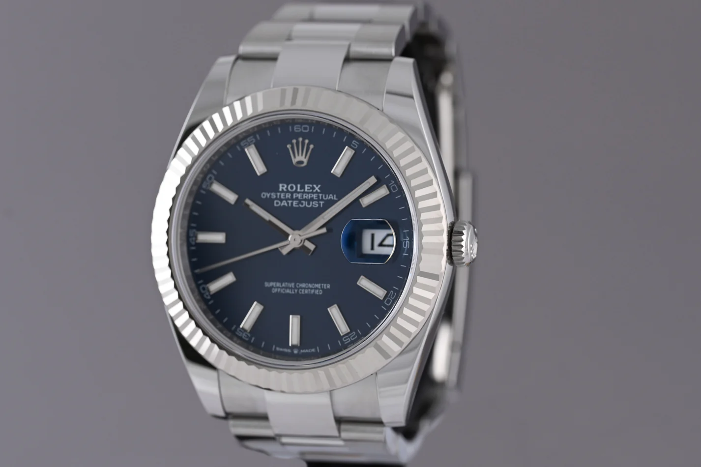 Rolex Datejust 41mm Blue Dial 126334 Oyster