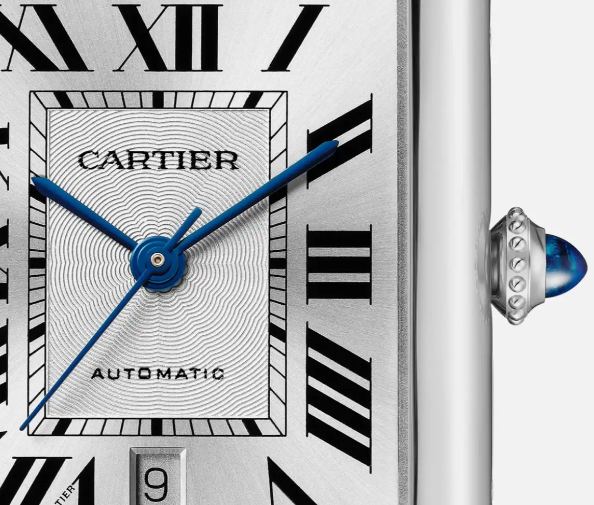 Cartier Tank Must Men Automatic Silver Calf Watch WSTA0040