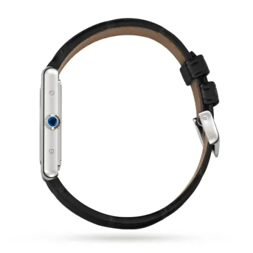 Cartier Tank Must Women Quartz Black Alligator Watch WSTA0072