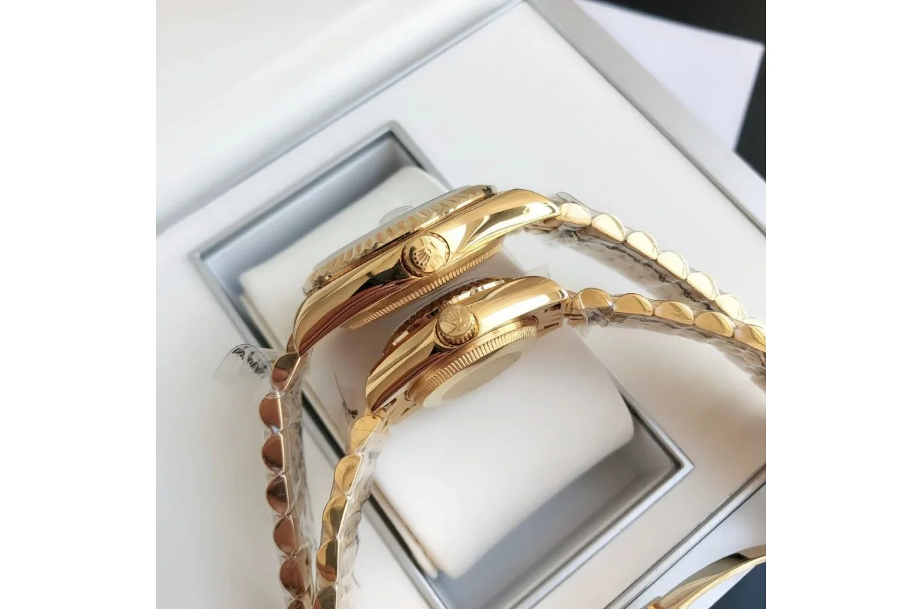 Couple Watches Rolex Datejust 36/28mm RG/RG Jub Sliver/Dial