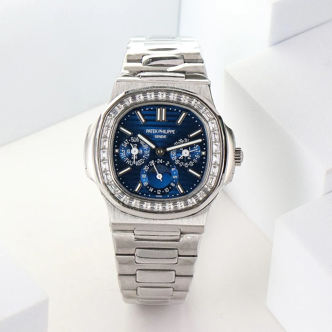 Patek Philippe Blue Nautilus Perpetual Watch
