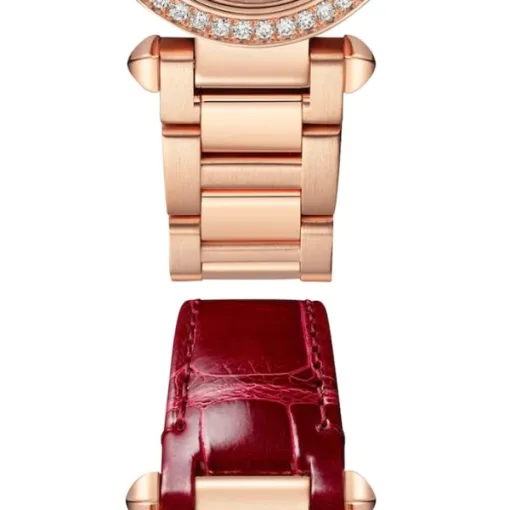 Cartier Pasha de Cartier Women Quartz Silver 18ct Rose Gold Watch WJPA0018