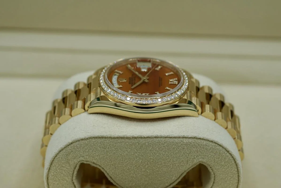 Superclone Rolex Day-Date 36 mm Carnelian Dial 128348RBR