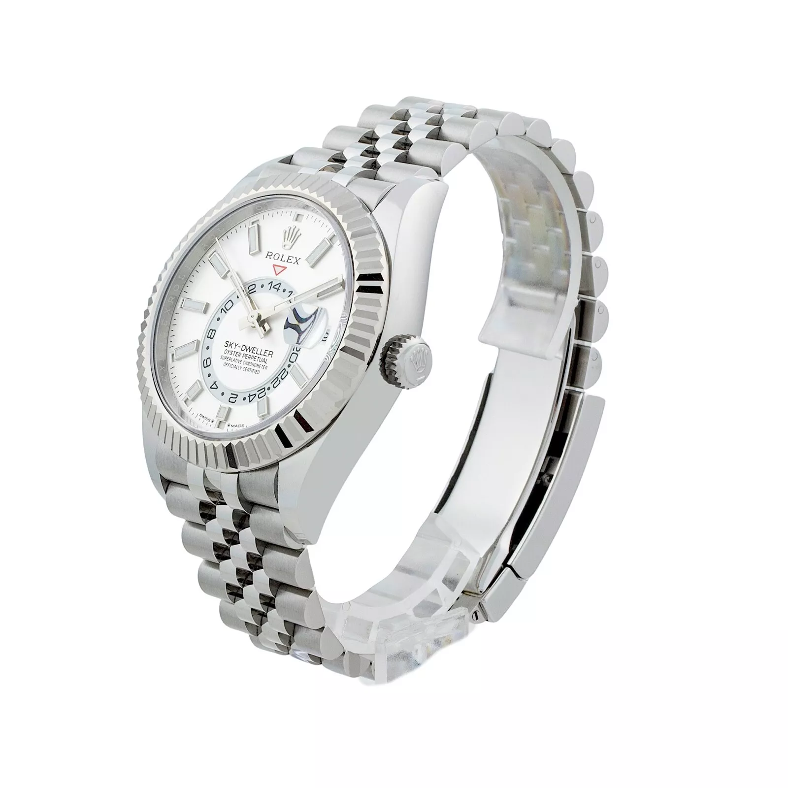 Superclone Rolex Sky-Dweller 42 mm Intense white Dial 336934 Jubilee