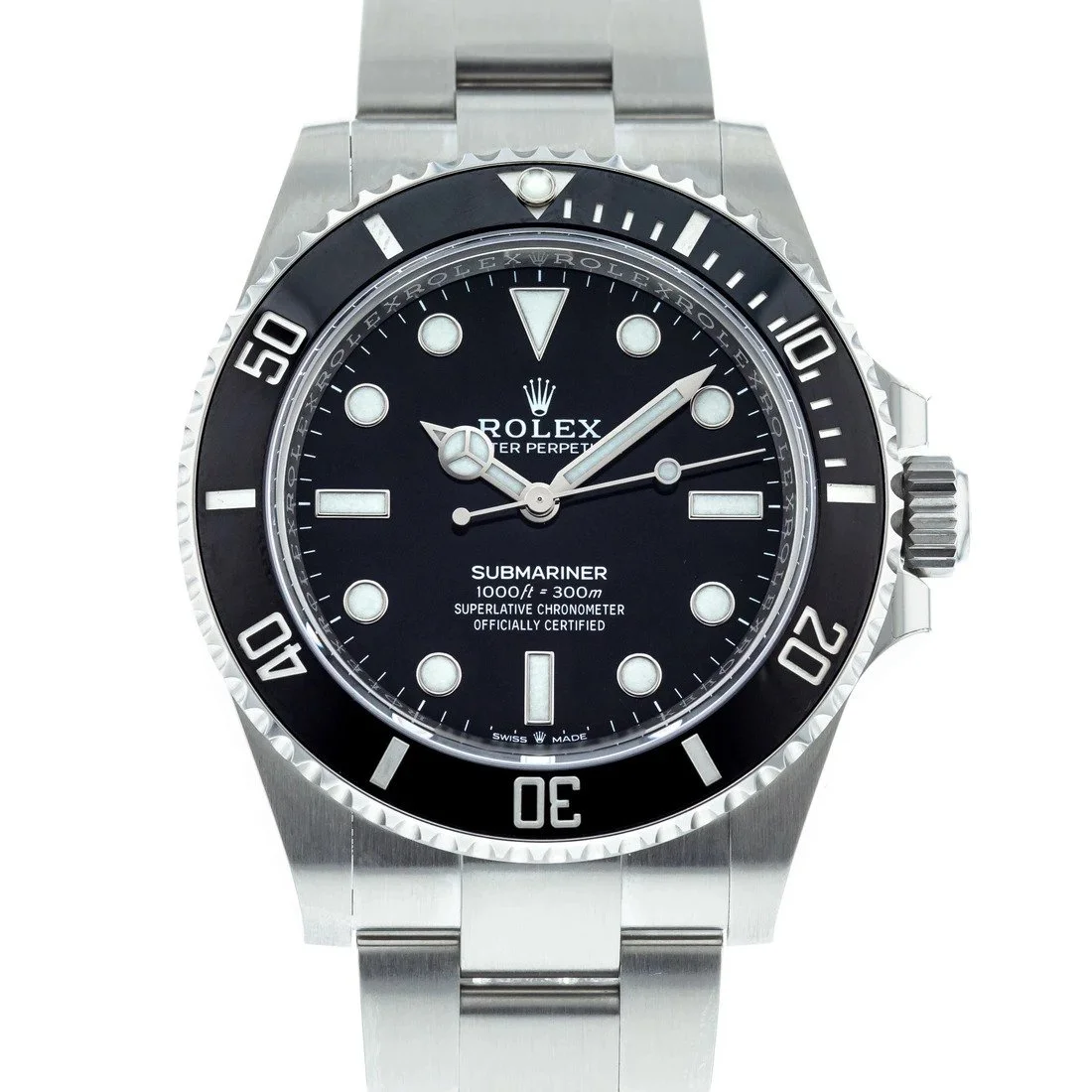 Rolex Submariner 41mm Black Dial 124060 No-Date