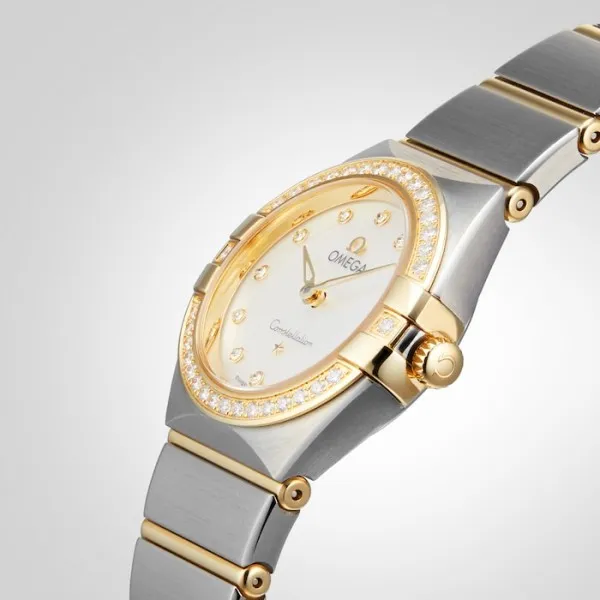 Omega Constellation Women Quartz Mother of Pearl Stainless Steel Watch O13125286052002