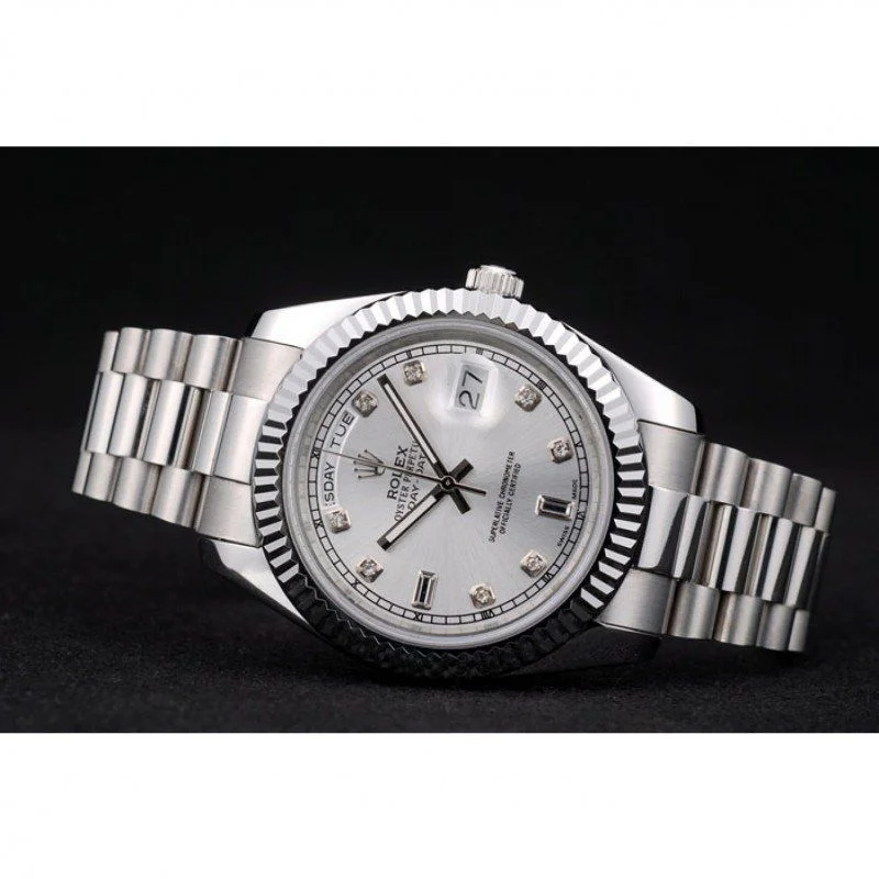 Superclone Rolex Day-Date 40mm Silver Dial 41995