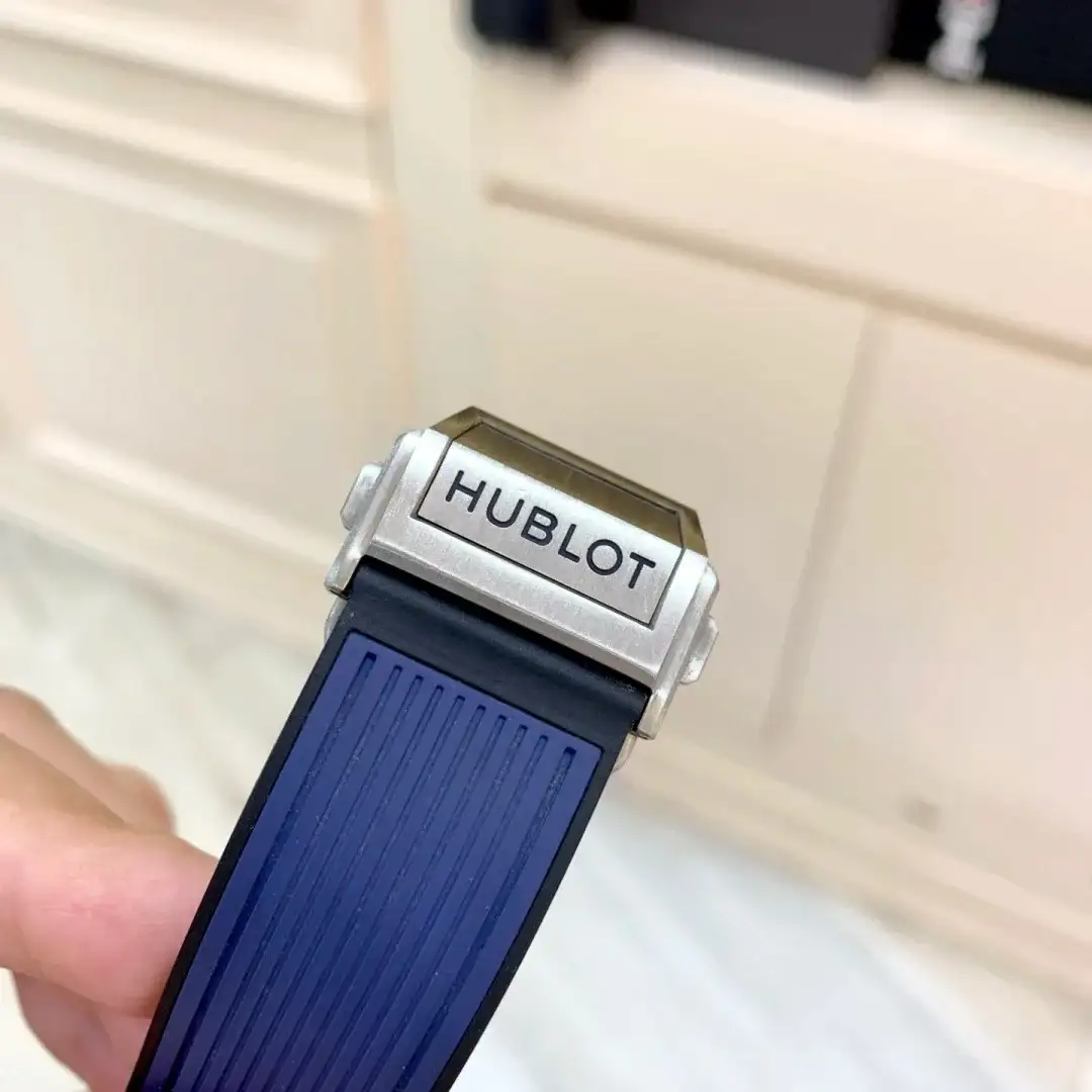 Hublot Big Bang Men Automatic Blue Rubber Watch 411.NX.5179.RX