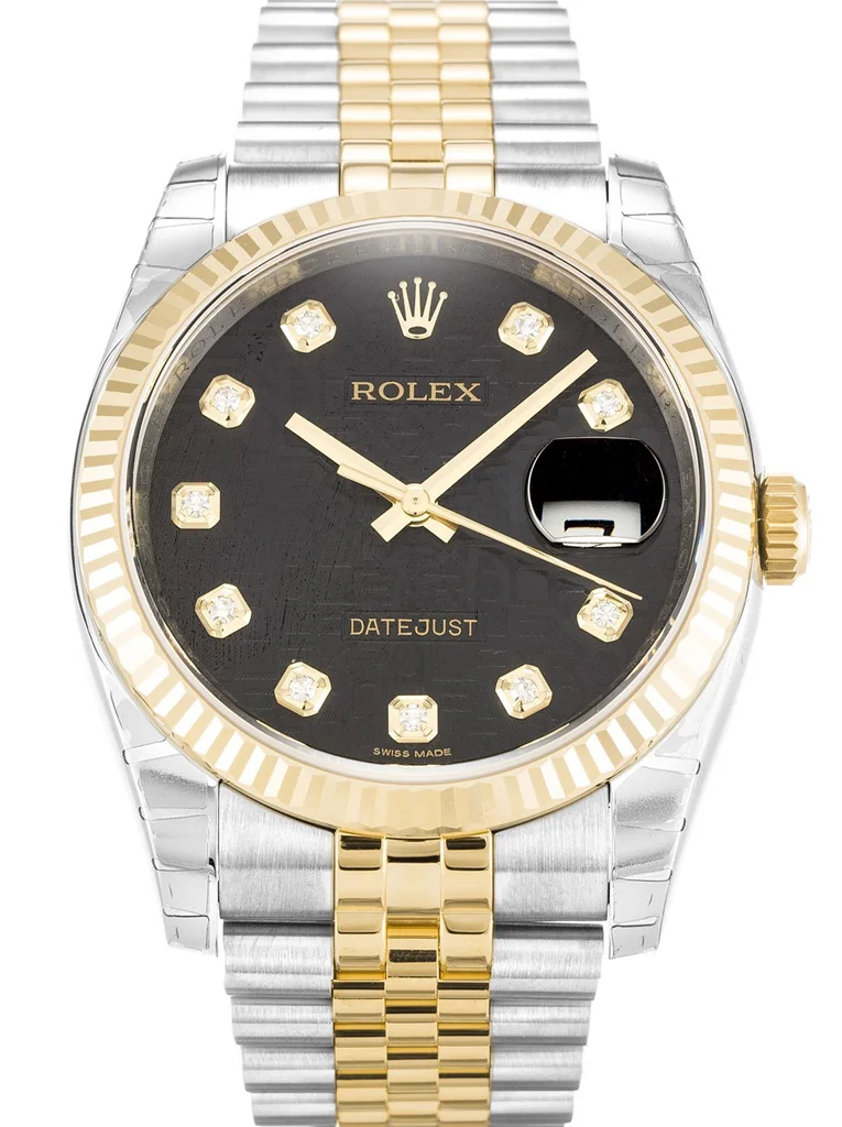 Rolex Datejust 36mm Black Jubilee Dial 116233