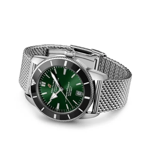 Breitling Superocean Heritage Men Automatic Green Stainless Steel Watch AB2010121L1A1