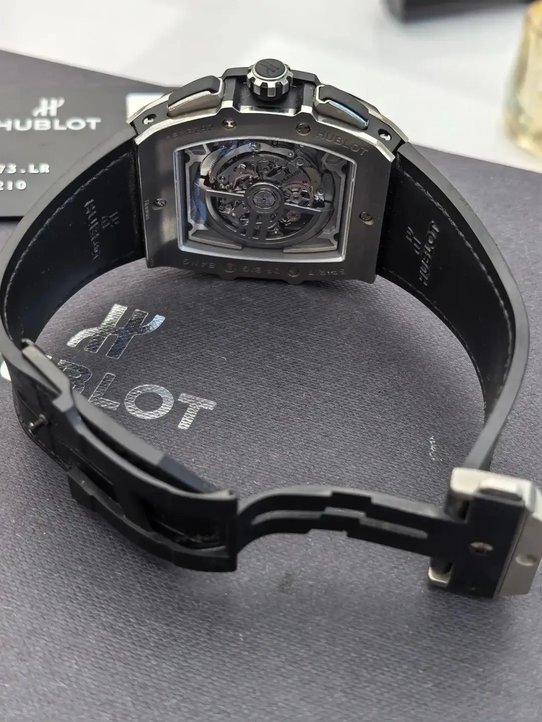 Hublot Spirit Of Big Bang Men Automatic Black Rubber Watch 601.NM.0173.RX