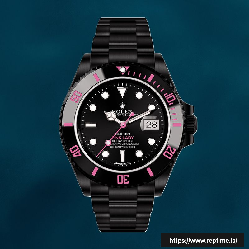 Rolex Submariner 40mm Men’s PINKLADY Black Dial Watch