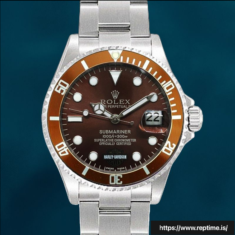 Rolex Submariner 40mm Harley-Davidson Men’s Stainless Steel Swiss Replica Watch