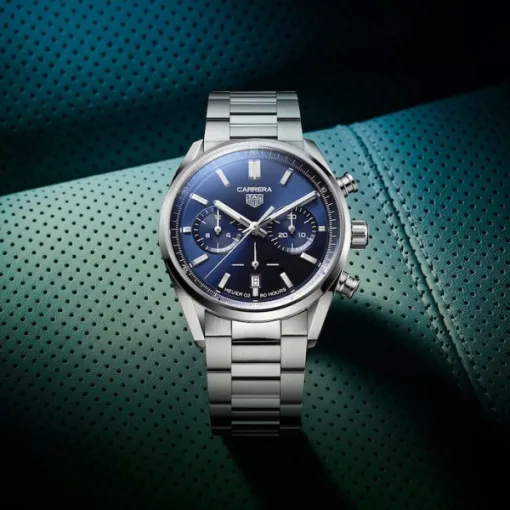 TAG Heuer Carrera Men Automatic Blue Stainless Steel Watch CBN2011.BA0642