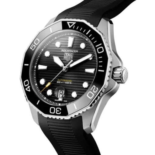 TAG Heuer Aquaracer Men Automatic Black Rubber Watch WBP201A.FT6197