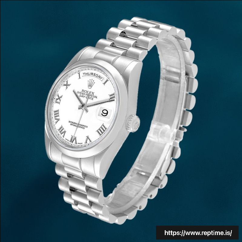 Rolex Day-Date 36mm 118206-0041 Men’s White Dial