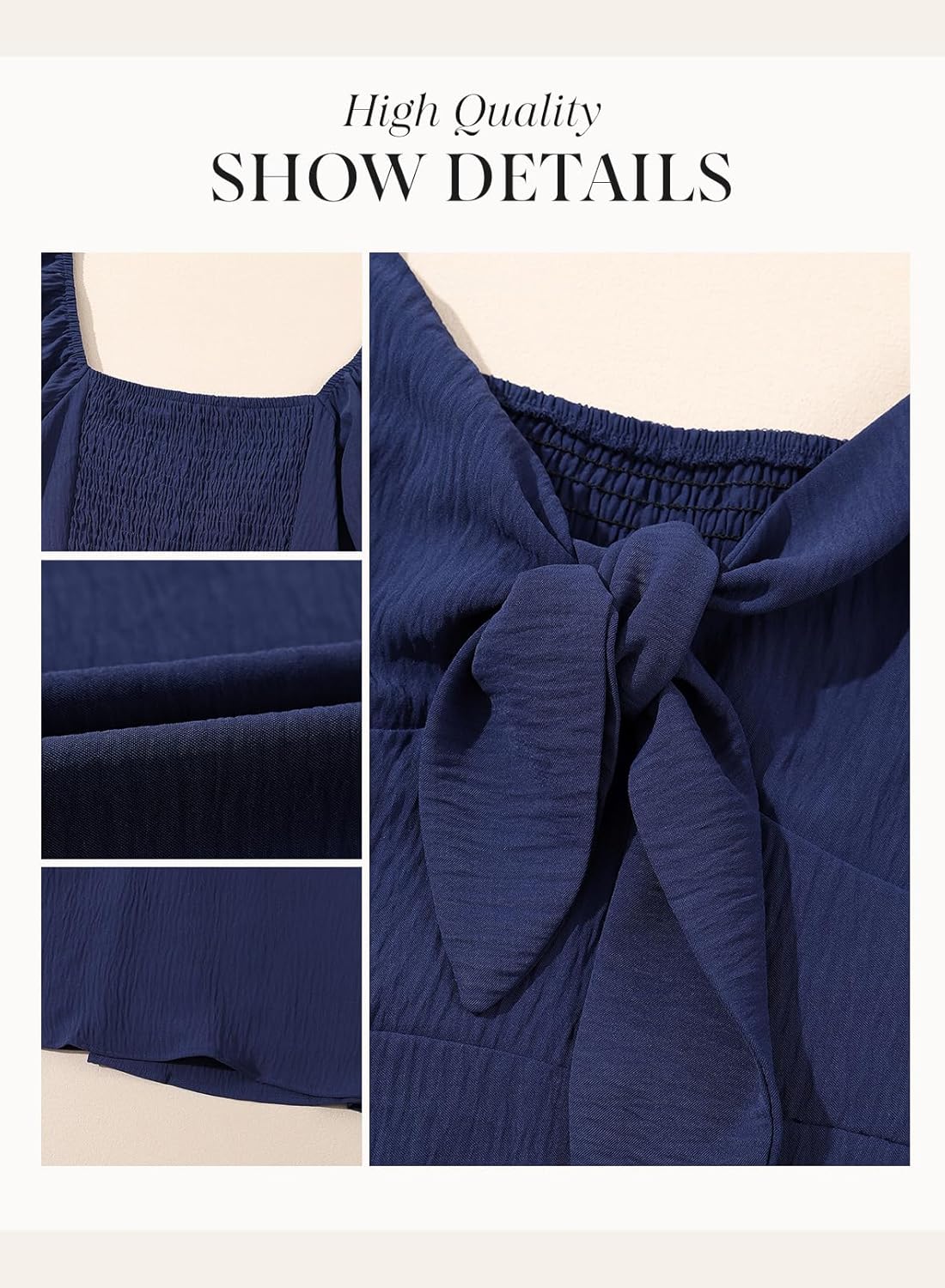 Dokotoo Women’s 2025 Summer & Fall Deep V-Neck Mini Dress with Elegant Bow Tie, Available in Sizes S–XL