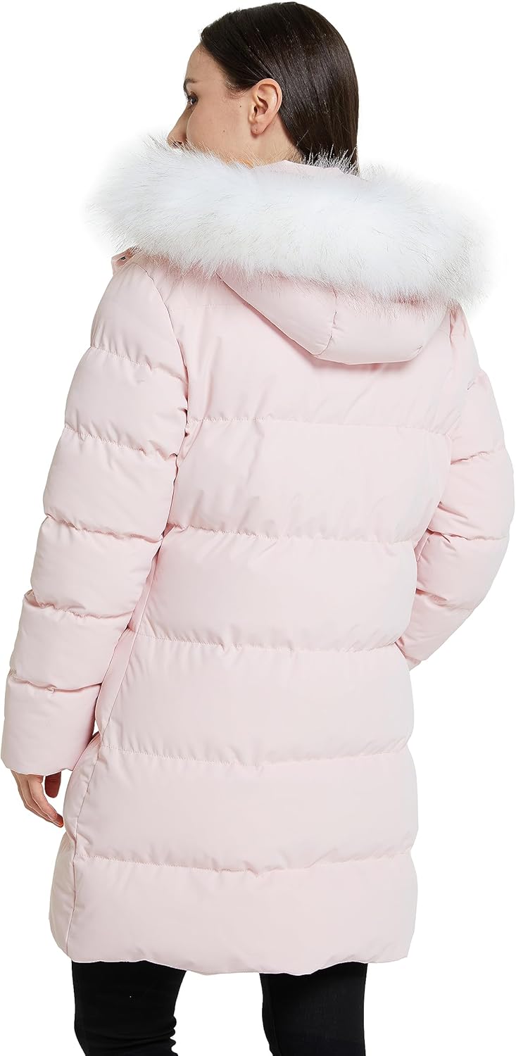 WenVen Women's Thicker Winter Puffer Coat Warm Jacket with Removable Faux Fur Hood
