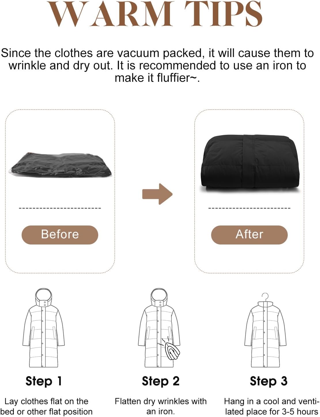 Women’s Hooded Long Winter Puffer Coat Warm Down Parka Water-Resistant Zip-Up Jacket with Decorative Pockets