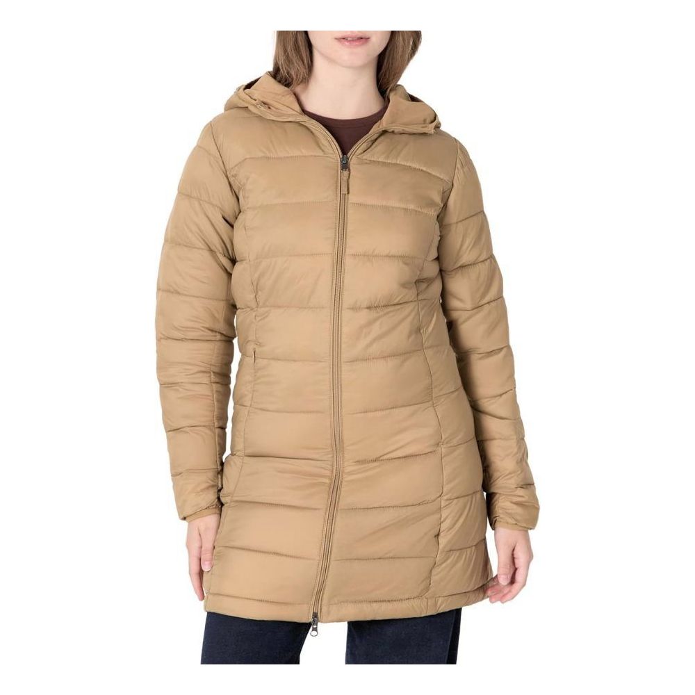 Essentials Women’s Lightweight Packable Hooded Puffer Coat – Water-Resistant, Plus Sizes Available