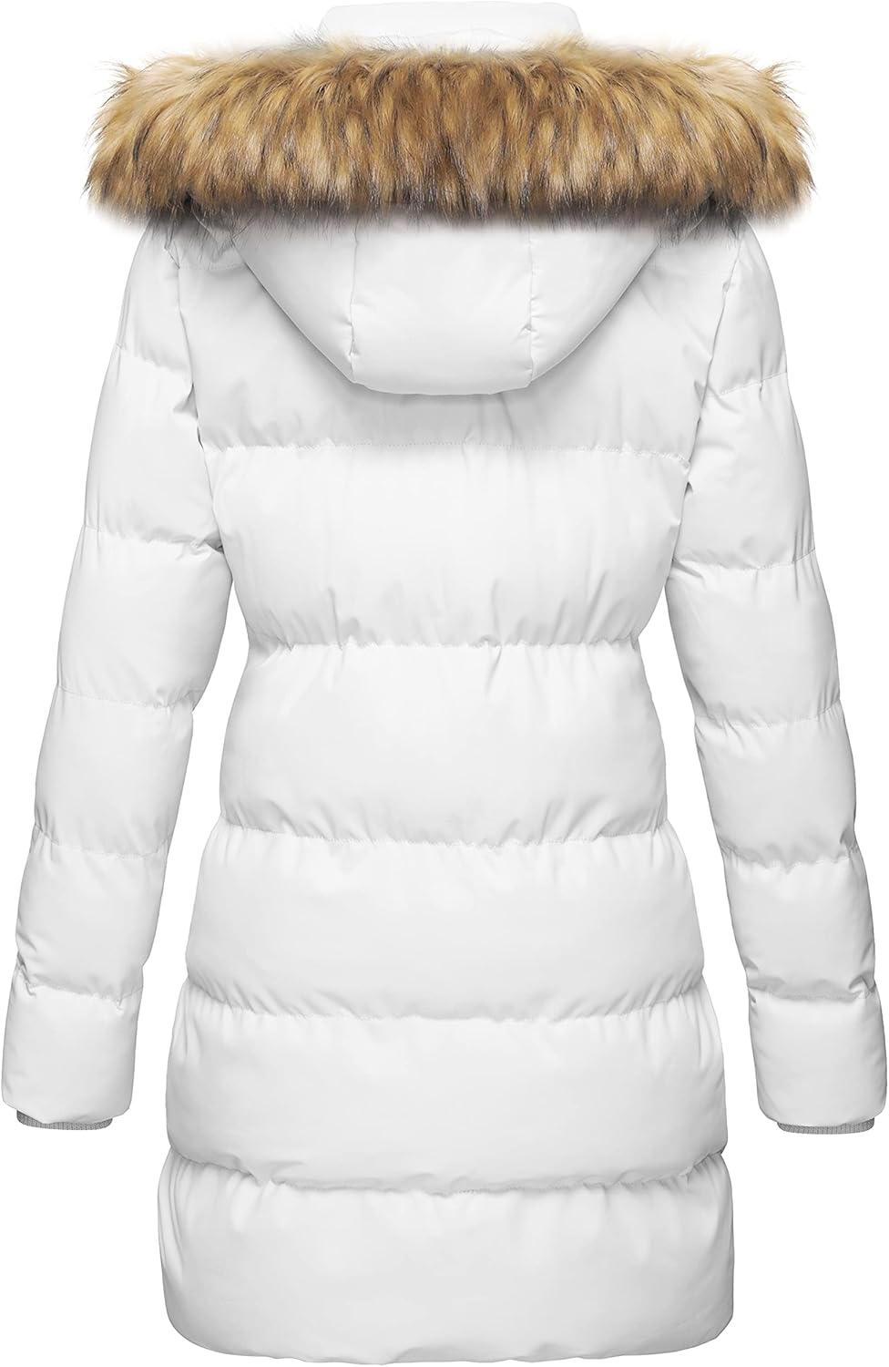 WenVen Women's Thicker Winter Puffer Coat Warm Jacket with Removable Faux Fur Hood