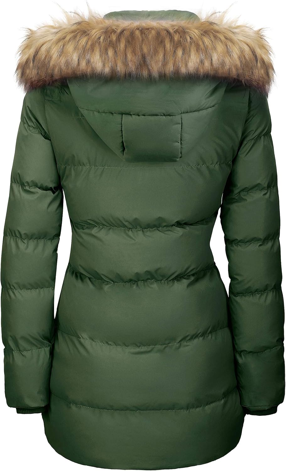 WenVen Women's Thicker Winter Puffer Coat Warm Jacket with Removable Faux Fur Hood
