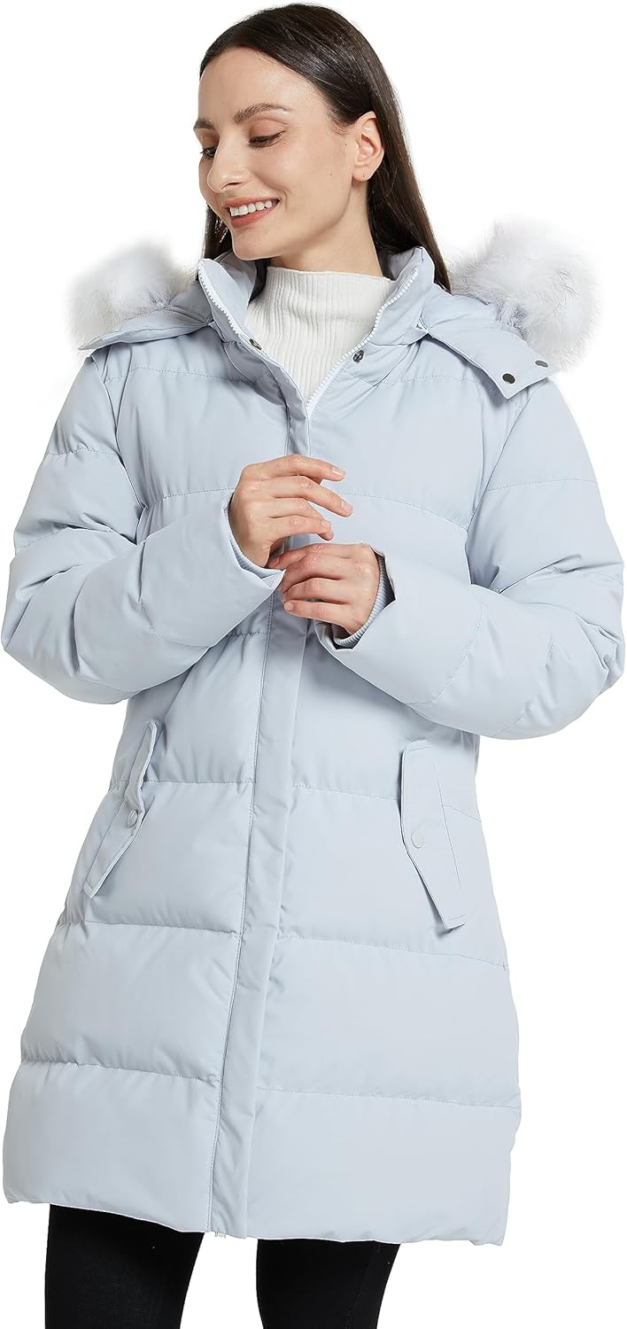 WenVen Women's Thicker Winter Puffer Coat Warm Jacket with Removable Faux Fur Hood