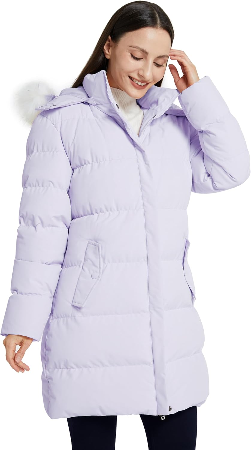 WenVen Women's Thicker Winter Puffer Coat Warm Jacket with Removable Faux Fur Hood