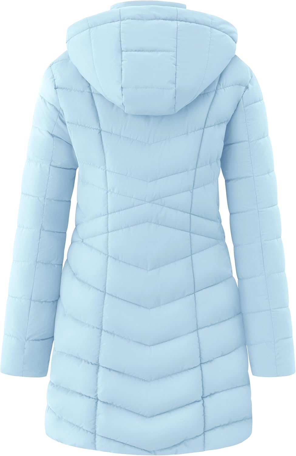 wantdo Women's Long Quilted Puffer Jacket Warm Padded Winter Coat – Plus Sizes Available