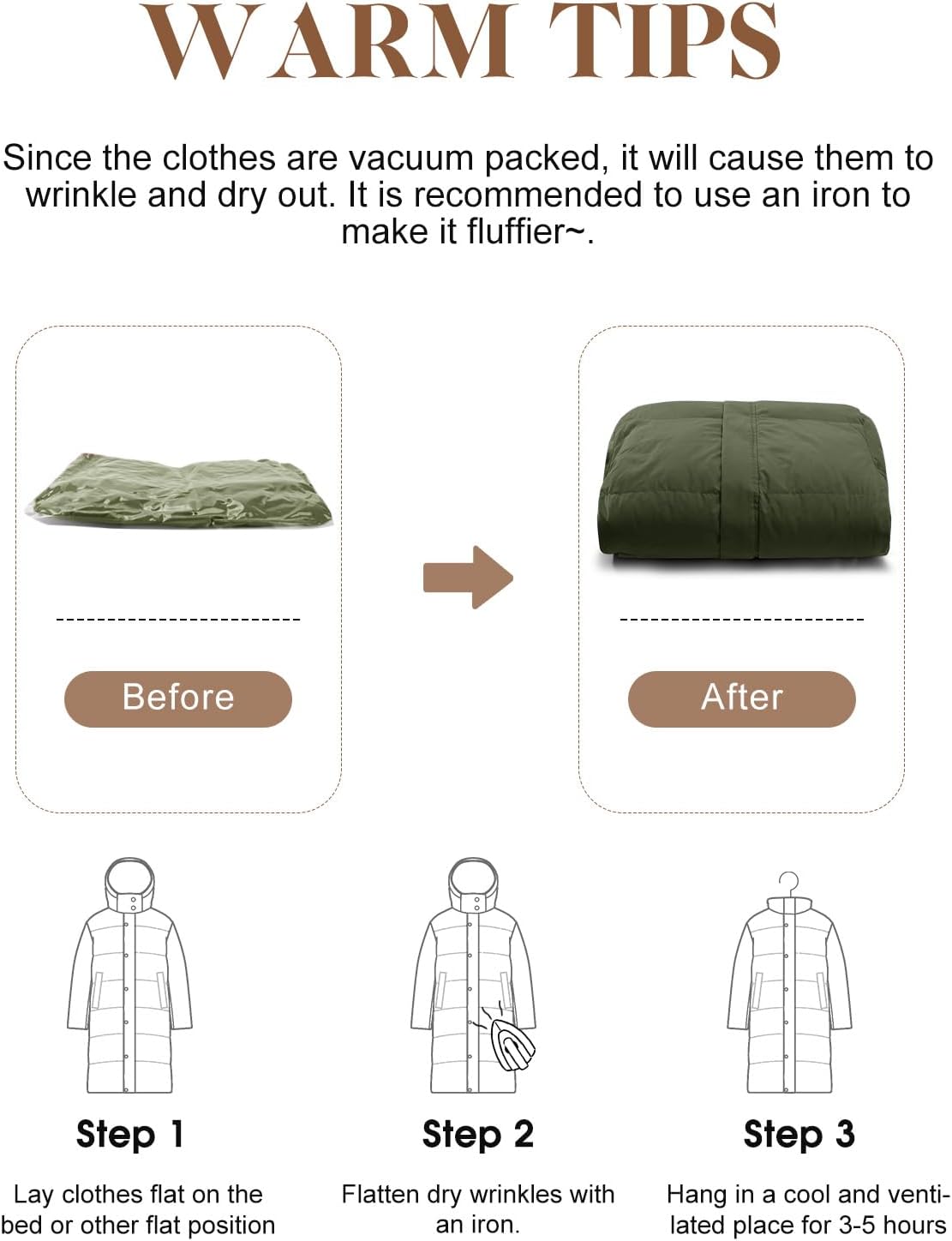 Women’s Hooded Long Winter Puffer Coat Warm Down Parka Water-Resistant Zip-Up Jacket with Decorative Pockets